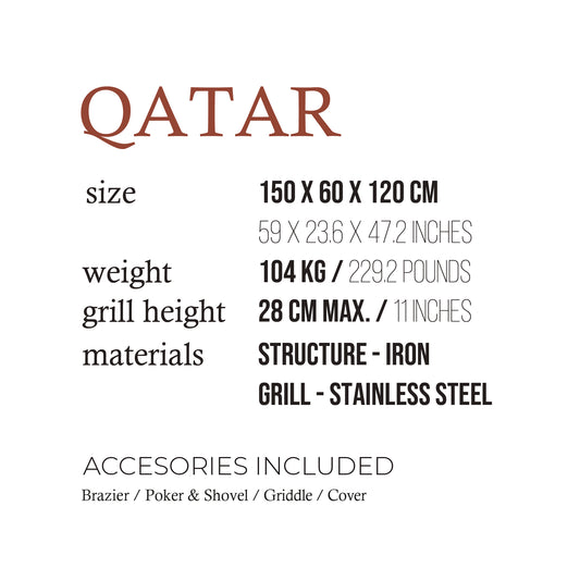 Qatar Compact Portable Steel Grill – Efficient Small Group BBQ Solution