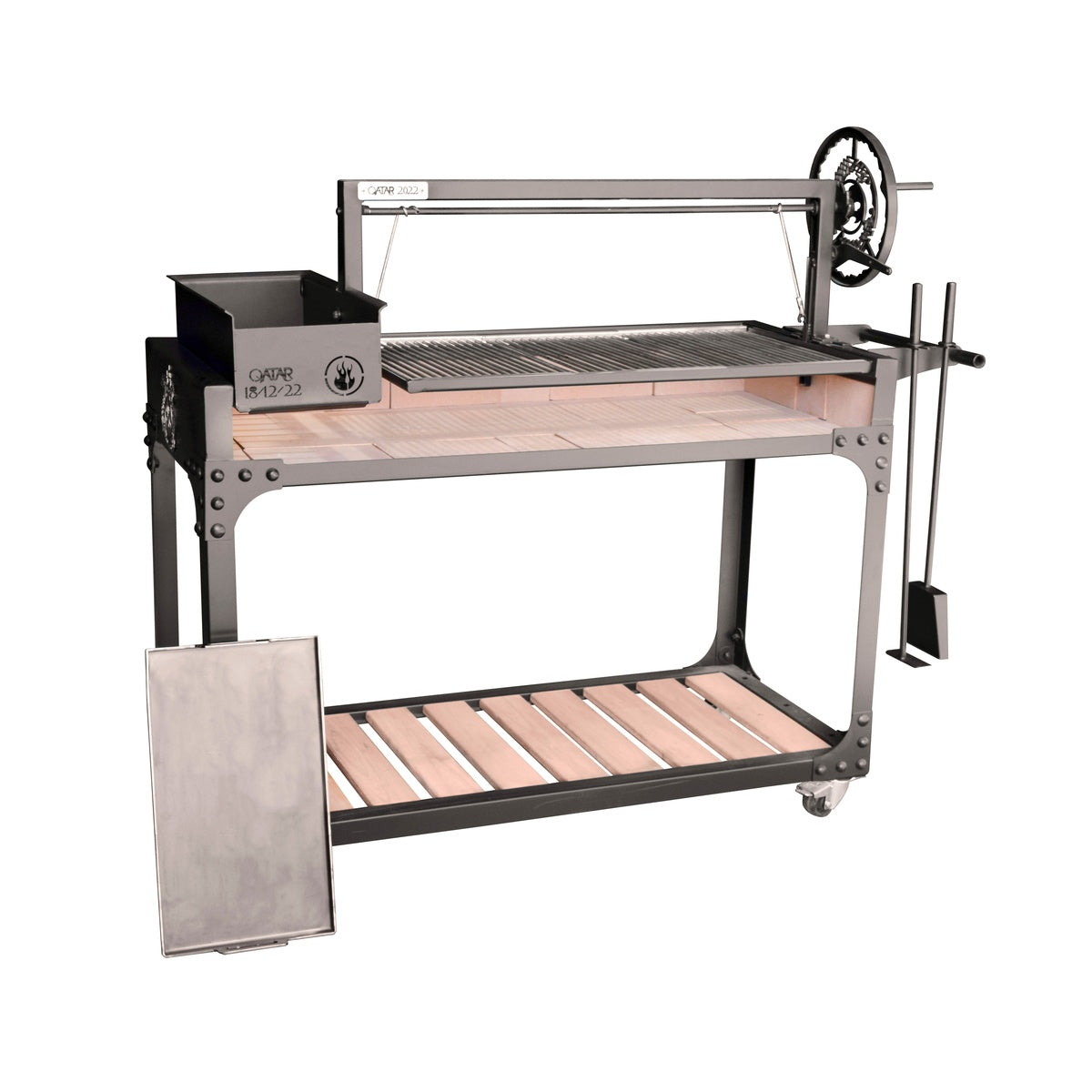 Qatar Compact Portable Steel Grill – Efficient Small Group BBQ Solution