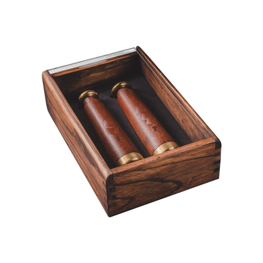 Duo of Salt and Pepper Mills (Wood Box)