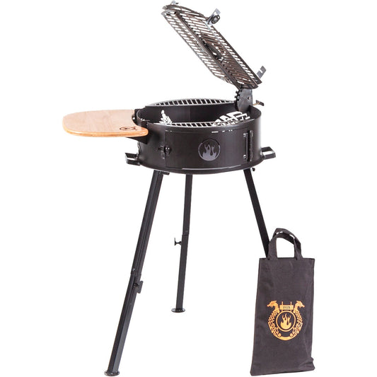 COWBOY Medium Rustic Steel Grill – Perfect for Backyard Gatherings