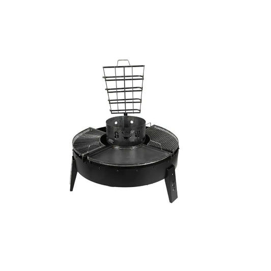 OpenFire Pit 120 Full Black – Premium Black Steel Large Fire Pit