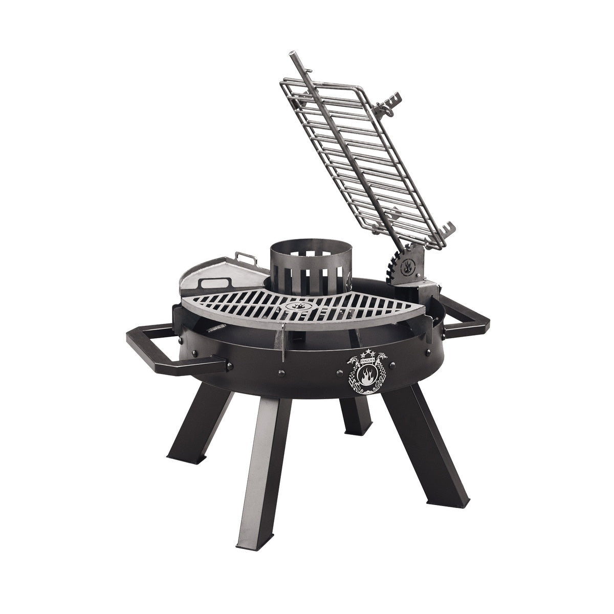 PETIT RAM 80 Full Black Compact Grill – Sleek Portable BBQ Solution | Freestanding Open Fire Grill