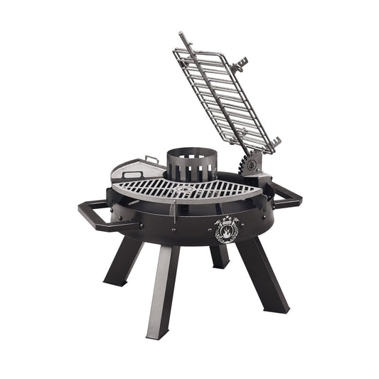 PETIT RAM 80 Full Black Compact Grill – Sleek Portable BBQ Solution | Freestanding Open Fire Grill