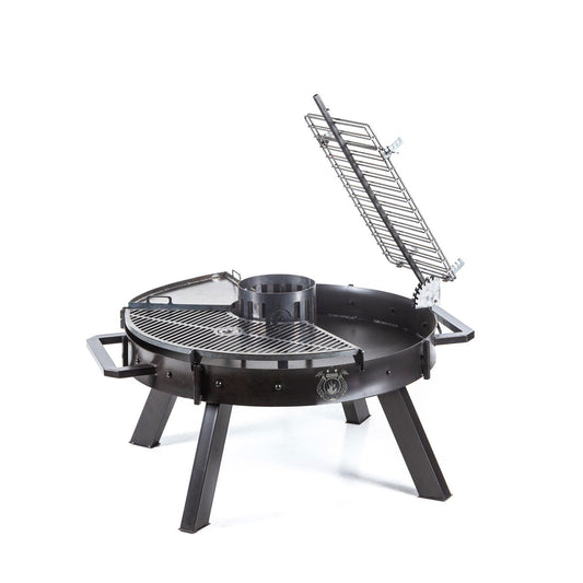 RAM 120 Full Black Large Grill – Modern & Durable Outdoor Grill | Freestanding Open Fire Grill